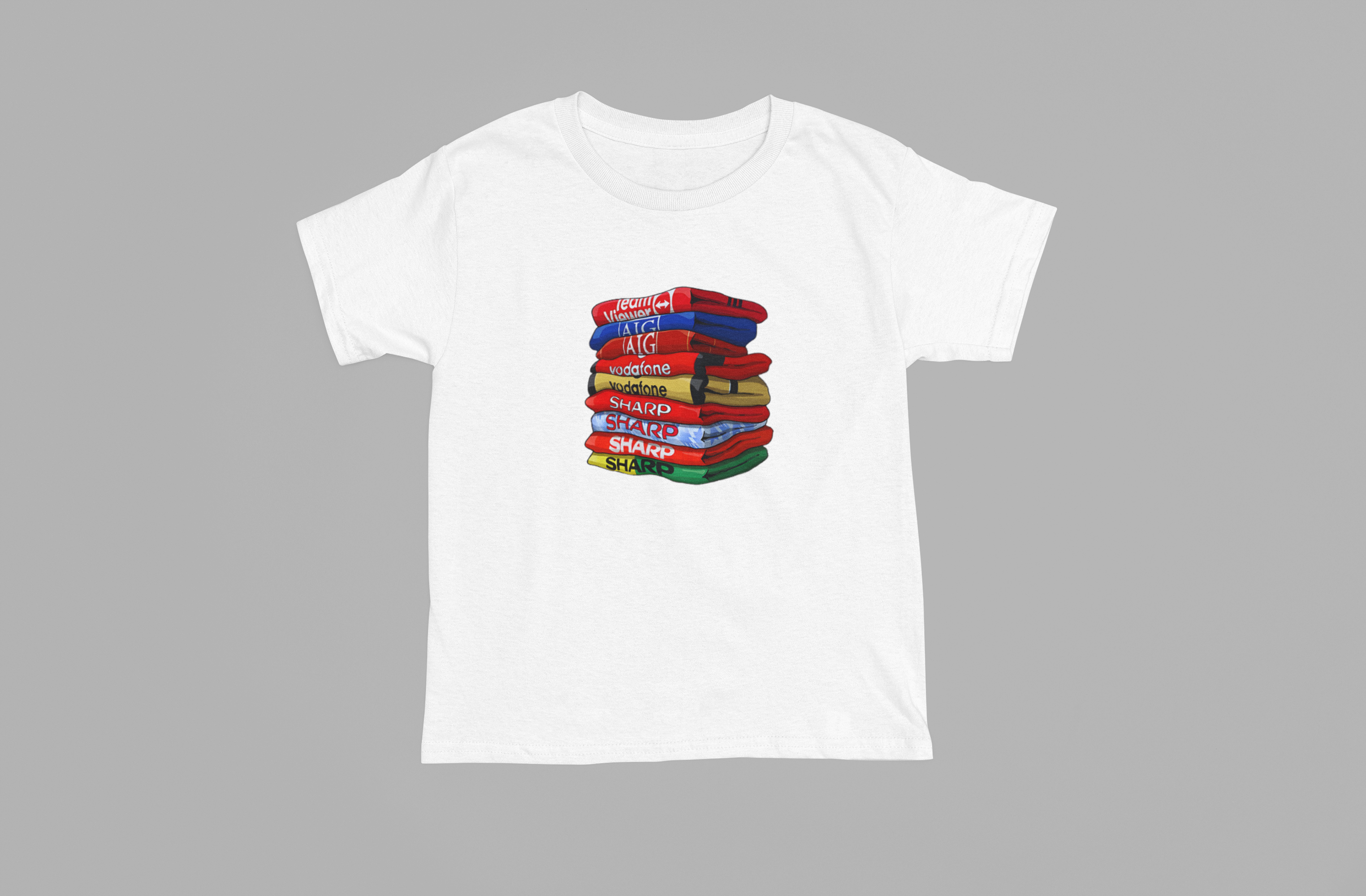 Manchester United Stacked Jerseys T-Shirt