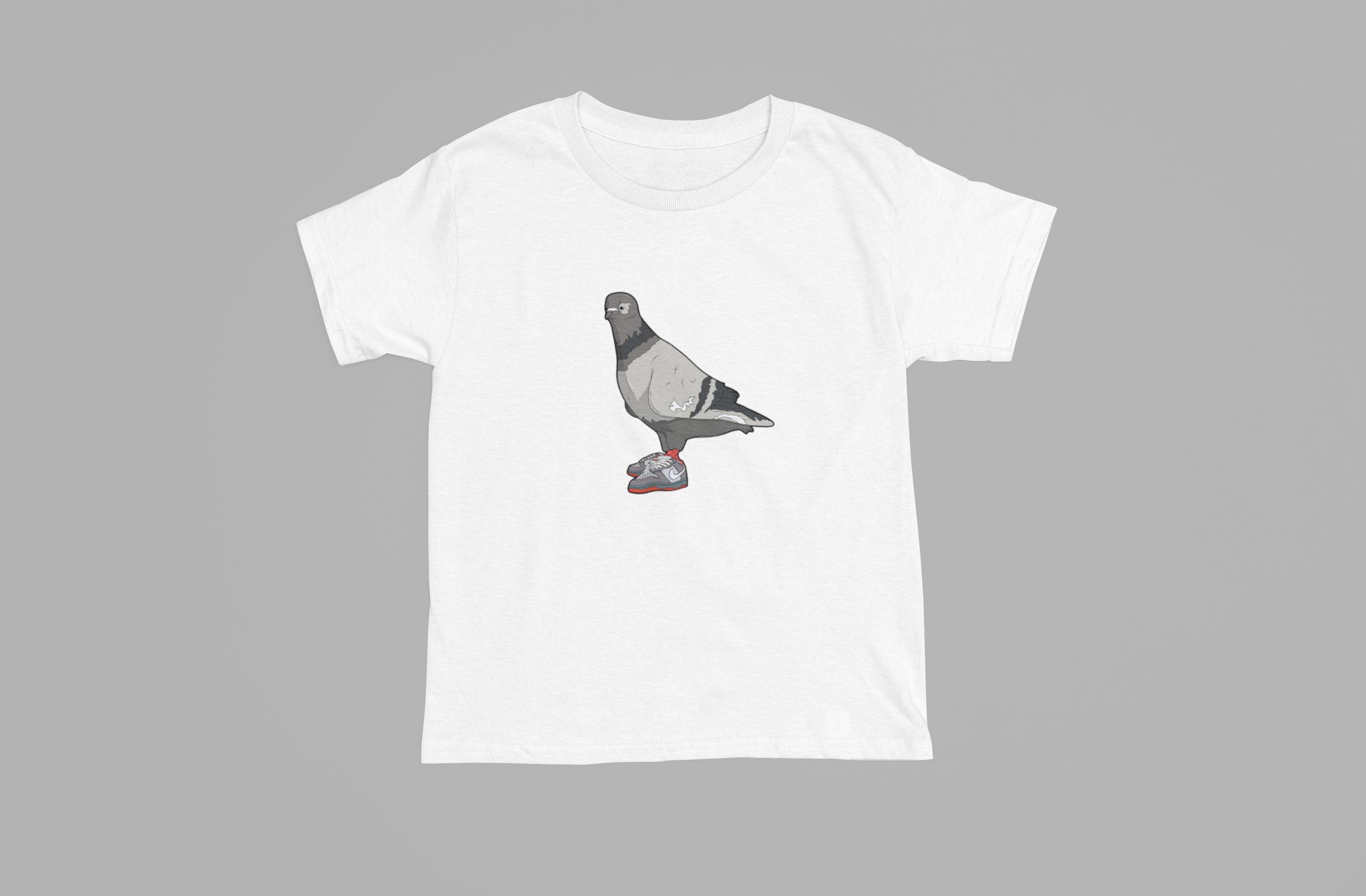 Pigeon inspired by Jeff Staples SB Dunk Low 'Pigeon' T-Shirt